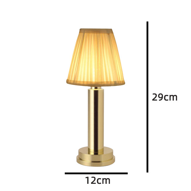 Dimmable Rechargeable Fabric Shade Table Lamp