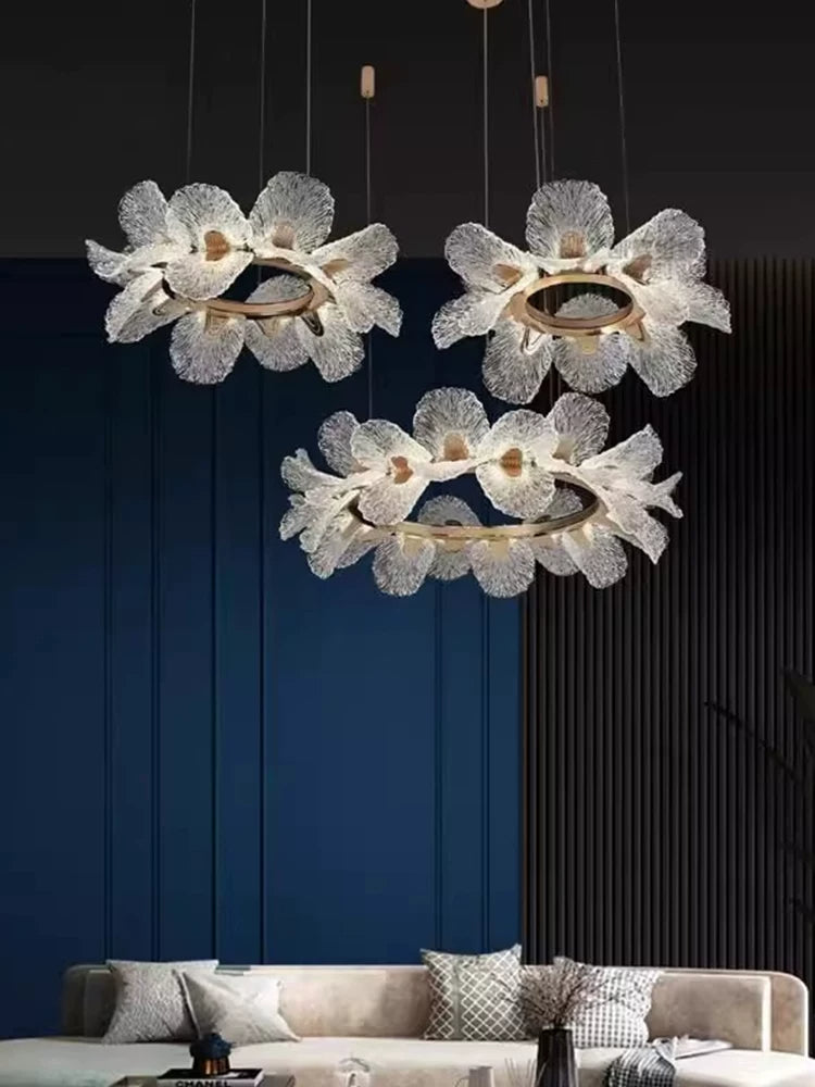KING STAR | French Luxury Flower Pendant Light