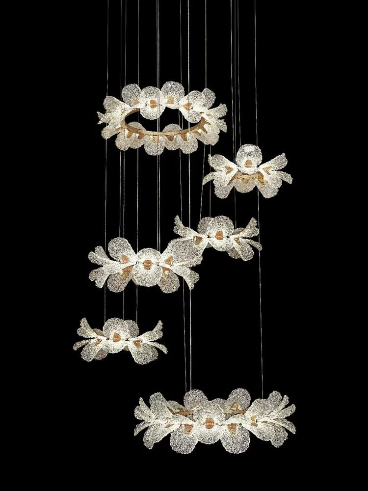 KING STAR | French Luxury Flower Pendant Light