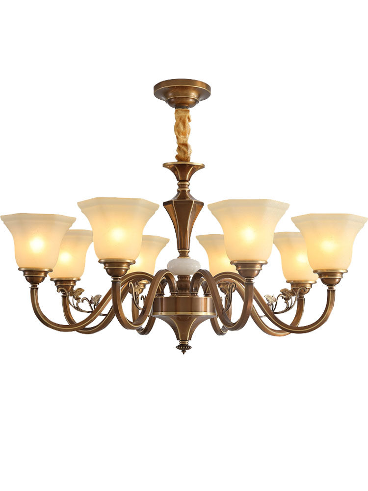 Antique Modern Elegant Copper Living Room Chandelier