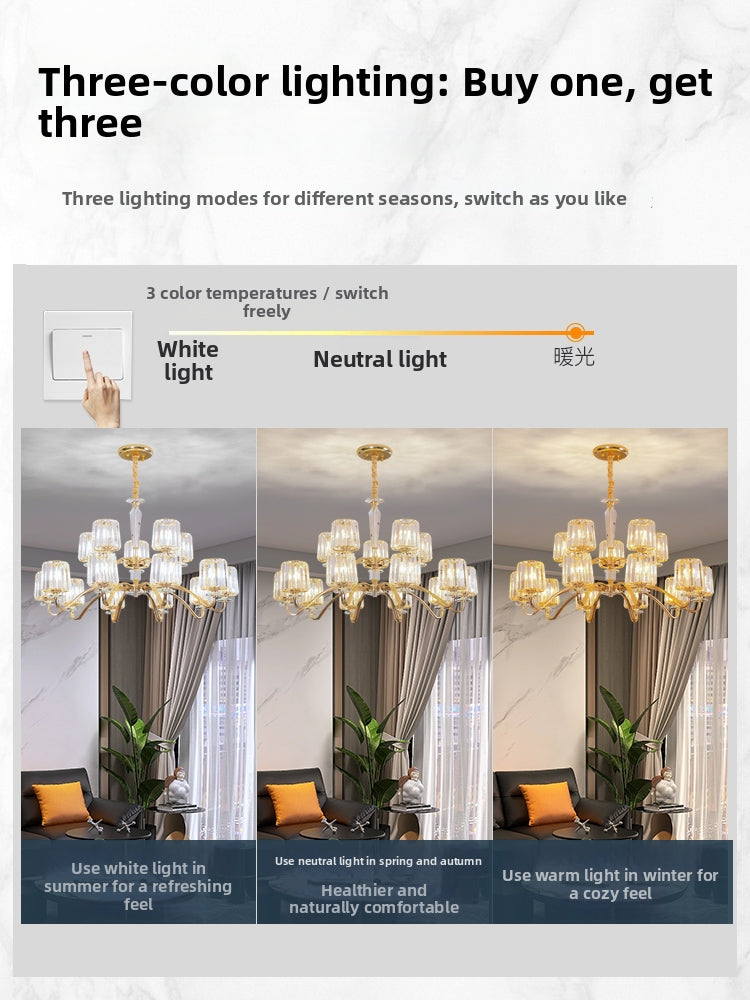 Aiskdan Luxury Crystal Chandelier