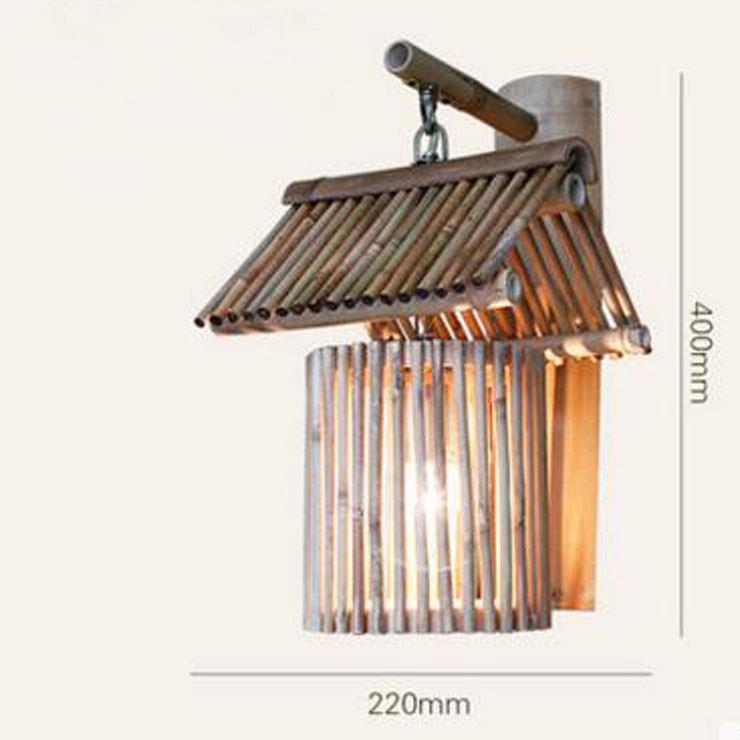 Bamboo Retro Wall Lantern