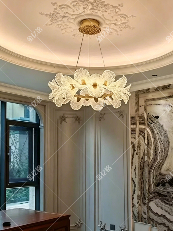 KING STAR | French Luxury Flower Pendant Light