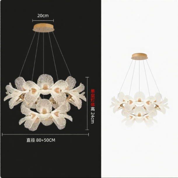 KING STAR | French Luxury Flower Pendant Light