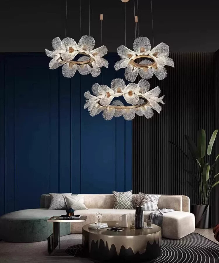 KING STAR | French Luxury Flower Pendant Light