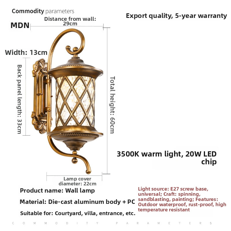 Solar Outdoor Waterproof Wall Lamp